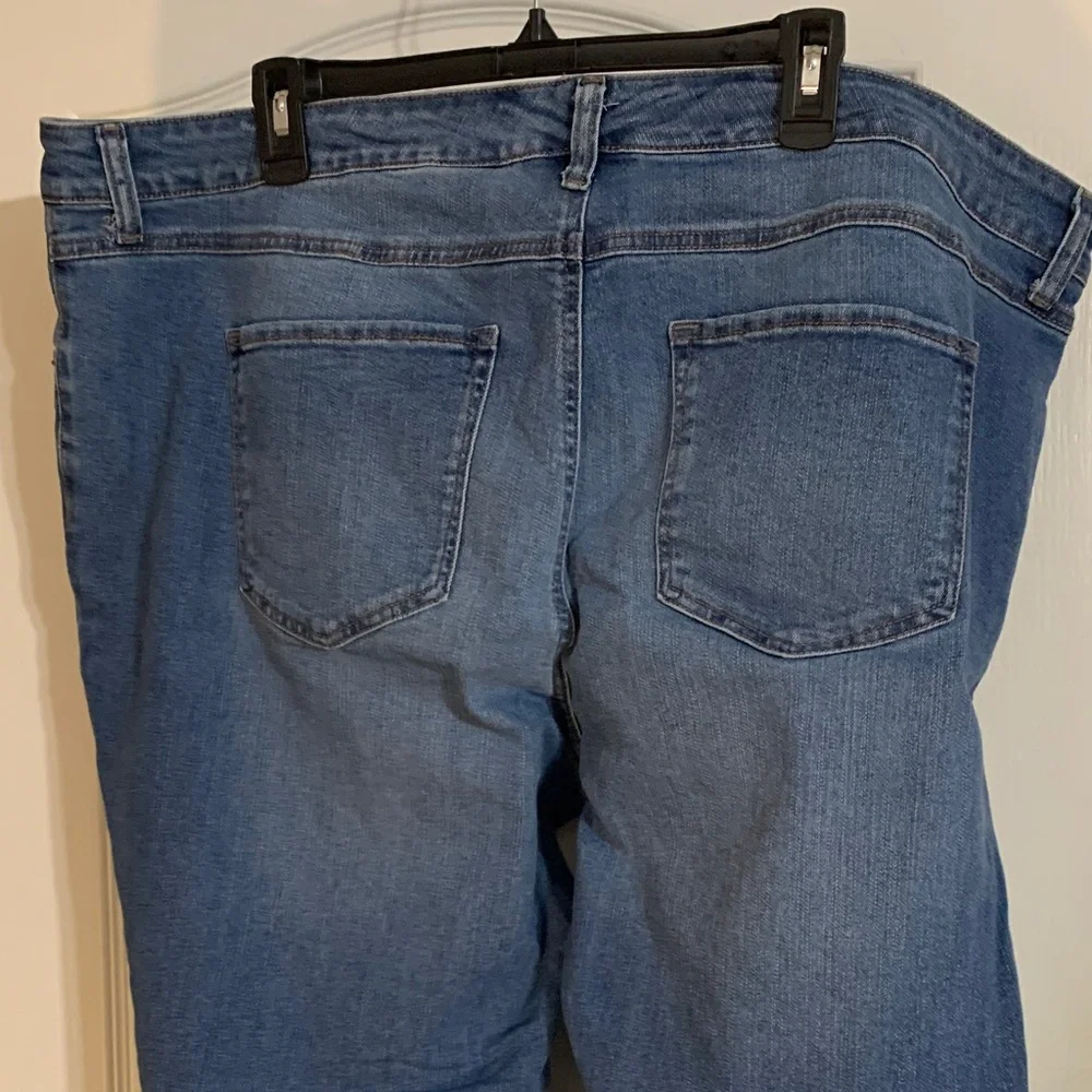Terra & Sky Classic Blue Straight Leg Jeans - Picture 4 of 5